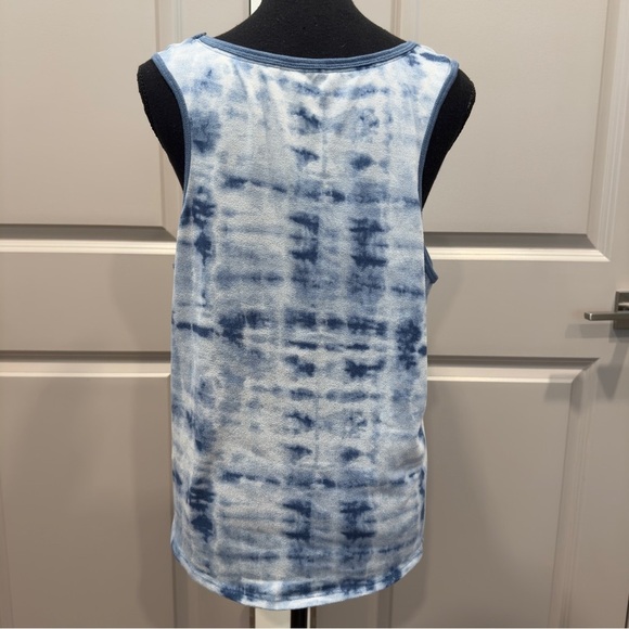 Lucky Brand Blue Tie Dye Tank Top XL - Picture 5 of 7
